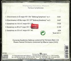 Wolfgang Amadeus Mozart - Famous Symphonies CD (Sıfır) CD3530