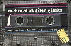 Mehmed Akif'den Şiirler - Asır Ajans Kaset (İkinci El) KST26269