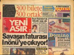 Yeni Asır Gazetesi 25 Aralık 1990 - Saddam Korku İçinde Yaşıyor - Woody Allen'dan Şahane Bir Film GZ133556