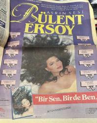 Yeni Asır Gazetesi 31 Mayıs 1991 - Emel Sayın , Evren'e Allah Dedirtti - Bülent Ersoy ' Bir Sen Bir de Ben ' Dev Boy Kaset Afişi GZ133616