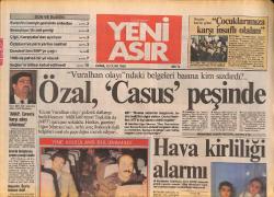 Yeni Asır Gazetesi 22 Ocak 1988 - Balıkesirspor'dan Müşerref Yırcalı'ya Başkanlık Teklifi - Özal , ' Casus ' Peşinde GZ133659