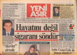 Yeni Asır Gazetesi 7 Şubat 1988 - Aydın Cezaevi'nde de Duman Tütmüyor - Öztürk Serengil'in Cici Babası Mafia Babası Çıktı GZ133736