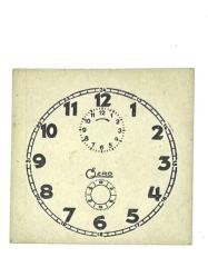 Qzro Masa Saati Kadranı Karton 77mm KDRN3