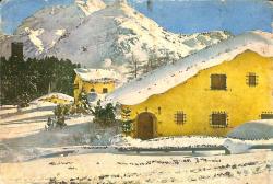 Simli Yılbaşı Yeni Yıl Temalı Kartpostal KRT18150