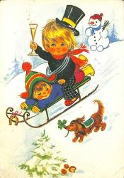 Yılbaşı Yeni Yıl Kartpostal KRT18264