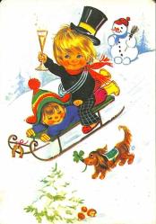 Yılbaşı Yeni Yıl Kartpostal KRT18266