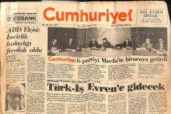 Cumhuriyet Gazetesi 28 Şubat 1984 - ABD Elçisi : İncirlik Kolaylığı Faydalı Oldu - Tıp , Depresyon Tedavisi İçin Kolları Sıvadı GZ134571