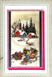 Simli Yılbaşı Yeni Yıl Kartpostal KRT18288