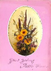 Simli Yılbaşı Yeni Yıl Kartpostal KRT18344