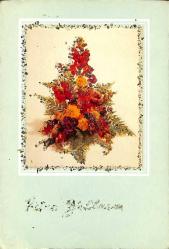 Simli Yılbaşı Yeni Yıl Kartpostal KRT18350