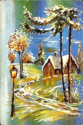 Yılbaşı Yeni Yıl Kartpostal KRT18384