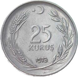 1973 Yılı 25 Kuruş Çil TCM3078