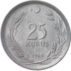 1968 Yılı 25 Kuruş Çil TCM3076