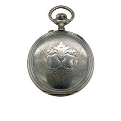 Gümüş Porselen Kadran Kurmalı Cep Saati – Usta İmzalı Arka Kapak | 48.5 mm (#2.18) SAA298