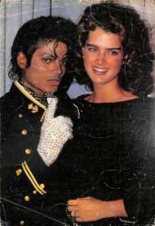 Michael Jackson-Brooke Shields Büyük Boy Kartpostal KRT18849