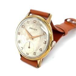 Vintage ARLON Altın Kaplama Kurmalı Kol Saati SAA011 #0.52