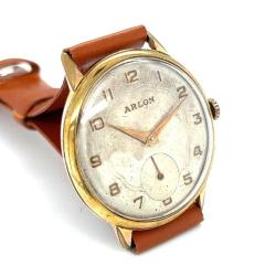 Vintage ARLON Altın Kaplama Kurmalı Kol Saati SAA011 #0.52