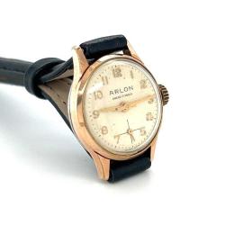 Vintage ARLON Altın Kaplama Kurmalı Bayan Kol Saati EBY325