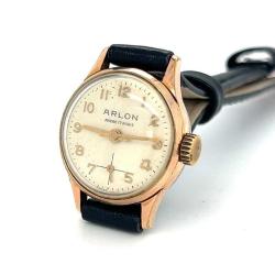 Vintage ARLON Altın Kaplama Kurmalı Bayan Kol Saati EBY325