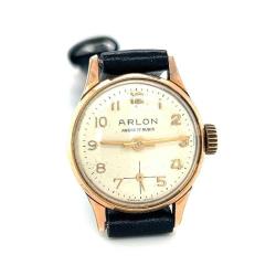 Vintage ARLON Altın Kaplama Kurmalı Bayan Kol Saati EBY325
