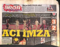 Sabah Gazetesi Karadeniz Spor Eki 4 Şubat 2011 - 1461 Kaçan Gollere Yanıyor GZ134913