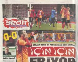Sabah Gazetesi Karadeniz Spor Eki 7 Şubat 2016 - 511 Gün Sonra TT Arena'da Gol Sesi Çıkmadı GZ134957