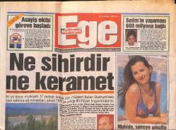 Hürriyet Gazetesi Ege Eki 20 Haziran 1995 - Ege'ye Çağlar Kazığı - Çimentaş Vakfı'ndan Benzin İstasyonu GZ135027
