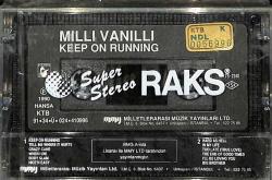 Milli Vanilli - Keep on Running Kaset (Sıfır Kaset) KST22554