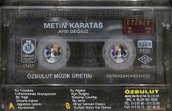 Metin Karataş - Ayrı Değiliz Kaset (İkinci El) KST25064