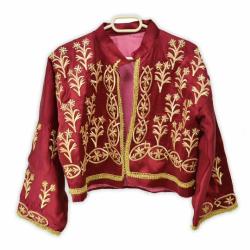 Anadolu Geleneksel Sim Nakışlı Cepken Yelek (N)