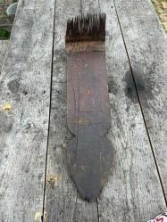 Eski Ahşap Yün Tarağı