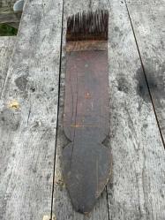 Eski Ahşap Yün Tarağı