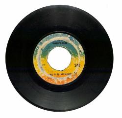 Adnan Ve Nurhan Varveren - Ablan Sandım Baldız Seni Yaş 70 İş Bitmemiş Plak (106) PLK21216