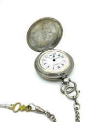 K.Serkısoff Anahtar Kurmalı Gümüş Cep Saati (#3.46) SAA300