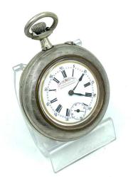 K. Serkisoff 1900’ler İsviçre Gümüş El Kurmalı Cep Saati – 50 mm | SAA178 #8.04