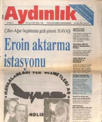Aydınlık Gazetesi 22 Aralık 1996 - Çiller- Ağar Örgütünün Gizli Şirketi: Havaş - Havaşta Mücadele Süreci GZ137635