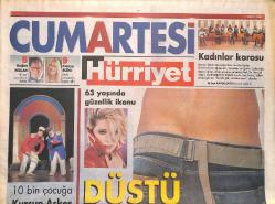 Hürriyet Gazetesi Cumartesi Eki 11 Mart 2006 - 63 Yaşında Güzellik İkonu - Aileye Özel Doğum Klibi Çekiyor - Nilüfer Şans Dağıtıyor GZ137925