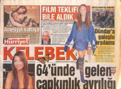 Hürriyet Gazetesi Kelebek Eki 3 Nisan 2006 - Popstar'da Hadise Var - Temel İçgüdü 2'nin Kesilen Sahneleri İnternette GZ137958