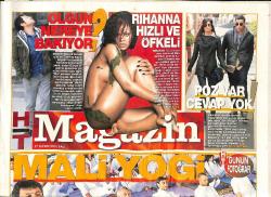 Habertürk Gazetesi Magazin Eki 27 Kasım 2012 - Rihanna Hızlı Ve Öfkeli - Nukhet Duru'ya Sezen Aksu Dokunuşu GZ138386