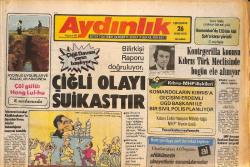 Aydınlık Gazetesi 26 Ekim 1978 - Bülent Ecevit, Süleyman Demirel İle Görüşüyor! - Çiğli Davası Yarın Başlıyor! GZ138288