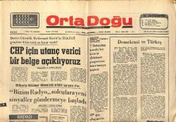 Orta Doğu Gazetesi 2 Nisan 1975 - CHP İçin Utanç Verici Bir Belge Açıklıyoruz - Milliyetçi Öğretmenler Eğitimde Reform İstedi! GZ139292