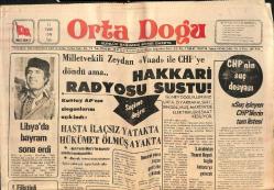 Orta Doğu Gazetesi 11 Eylül 1979 - Hakkari Radyosu Sustu! - Suç İşleyen CHP'LİLERİN Tam Listesi! GZ139365