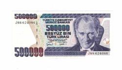 7. Emisyon 4.Tertip 500.000 Türk Lirası Seri J88 ÇİL TCK9764