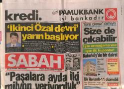 Sabah Gazetesi 20 Aralık 1987 - İkinci Özal Devri Yarın Başlıyor - Naim'in Muhteşem Rekoru: 150 Kilo - Sibel Can Gibi Ünlü Yapacağız Deyip Kaçırdılar GZ141421