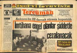Tercüman Gazetesi 2 Mayıs 1971 - Ankara'da 22 Dernek Süresiz Kapatıldı - Çay Yaprağı Fiyatına 50 Kuruş Zam Yapıldı GZ141670