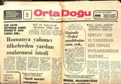 Orta Doğu Gazetesi 8 Mart 1977 - Romanya Yabancı Ülkelerden Yardım Malzemesi İstedi - İstanbul'un Turistik Haritası Hazırlandı GZ143878