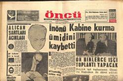 Öncü Gazetesi 9 Haziran 1962 - Liz Taylor Daha Çok Yıllar Erkekleri Deli Edecek - Grace Kelly Tekrar Beyaz Perdeye Dönecek - İnönü Kaybetti GZ143927