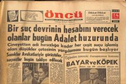 Öncü Gazetesi 14 Ekim 1960 - J. Kennedy'nin Öncü'ye Demeci - Öncü Yassıada Duruşmalarında GZ143953