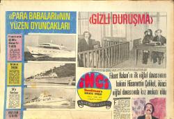 Tercüman Gazetesi İnci Eki 13 Ocak 1974 - Para Babalarının Yüzen Oyuncakları: Ağa Han, İran Şahı - Sevim Deran 20 Bin Liralık Tazminat Davası Açtı GZ144578