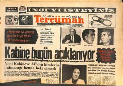 Tercüman Gazetesi 24 Mart 1971 - Hüseyin İnan, Uykuda Kıstırılıp Yakalandı - Muhammed Ali Clay Ve Joe Fraizer Maçı Fotoğrafları GZ144596